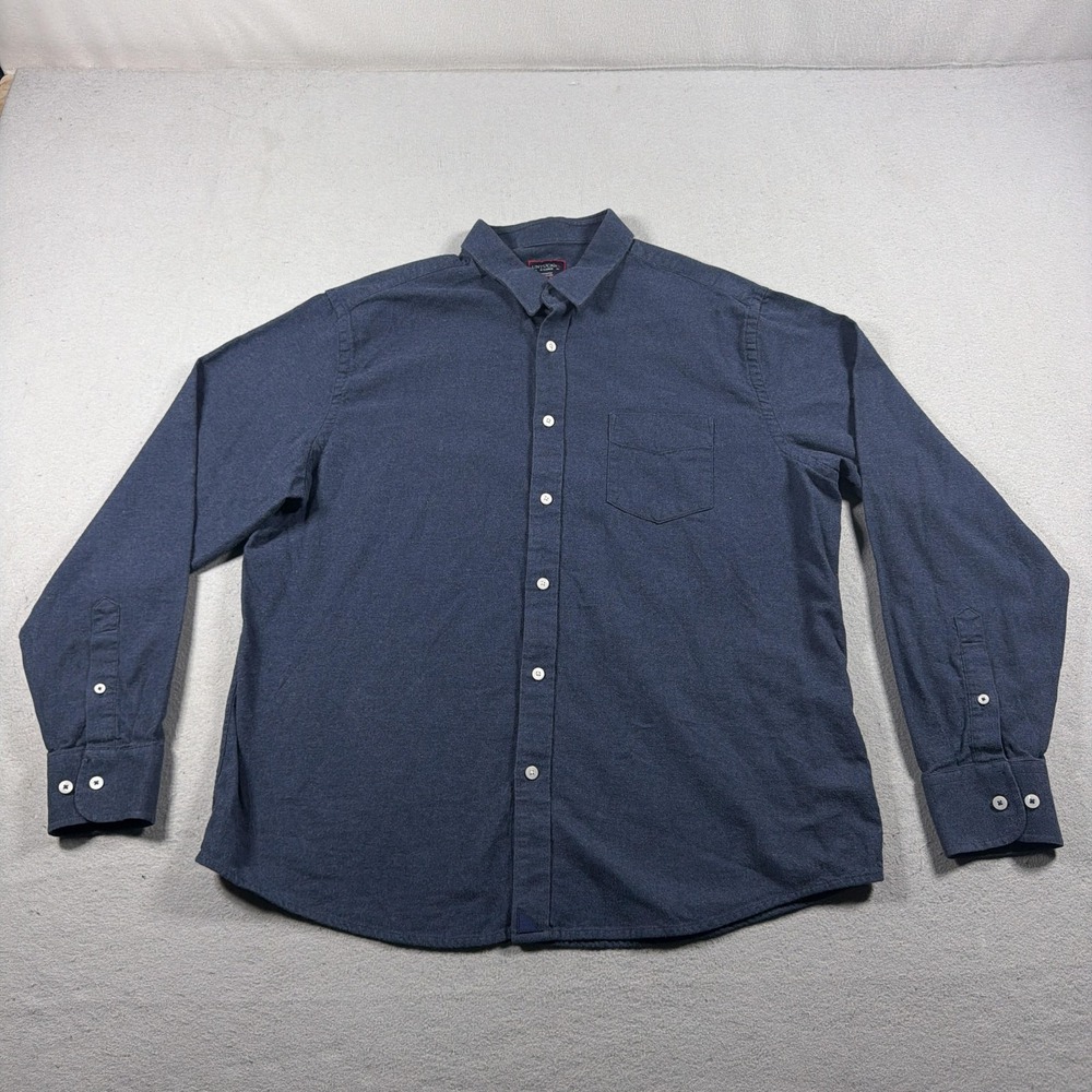 UNTUCKit Shirt Mens XL Blue Sherwood Flannel Button Up Long Sleeve Casual Fall